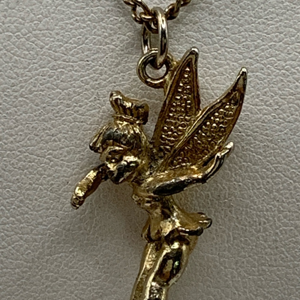 Very Vintage Disney Tinker bell Pendant Necklace